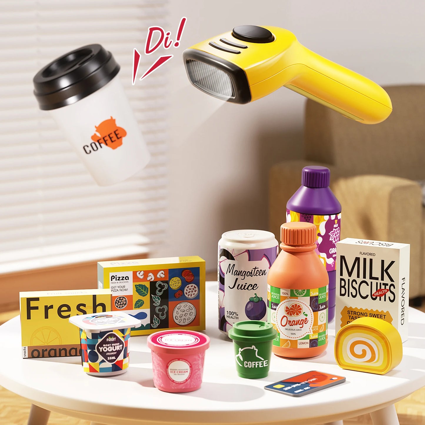 Children's Supermarket Radio Toy Vending Machine Baby Puzzle Play Home Girl 3-6 Years Old - Loving Babies & Pets Shop