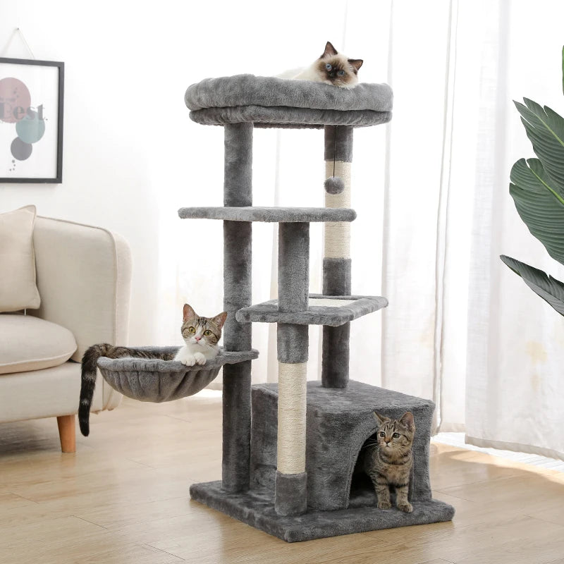 Pet Cat Tree Condo House Scratcher Scratching Post Climbing Tree Toys for Cat Kitten Protecting Furniture Fast Domestic Delivery