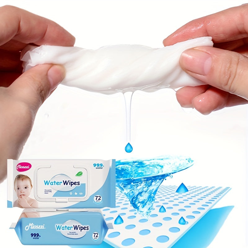 864pcs Water Wipes Pure Water Unscented & Hypoallergenic For Sensitive Skin Can Use Cleaning Wet Wipes Wipes Water Wipes 12 Packs Gifts For Family Mom - Loving Babies & Pets Shop