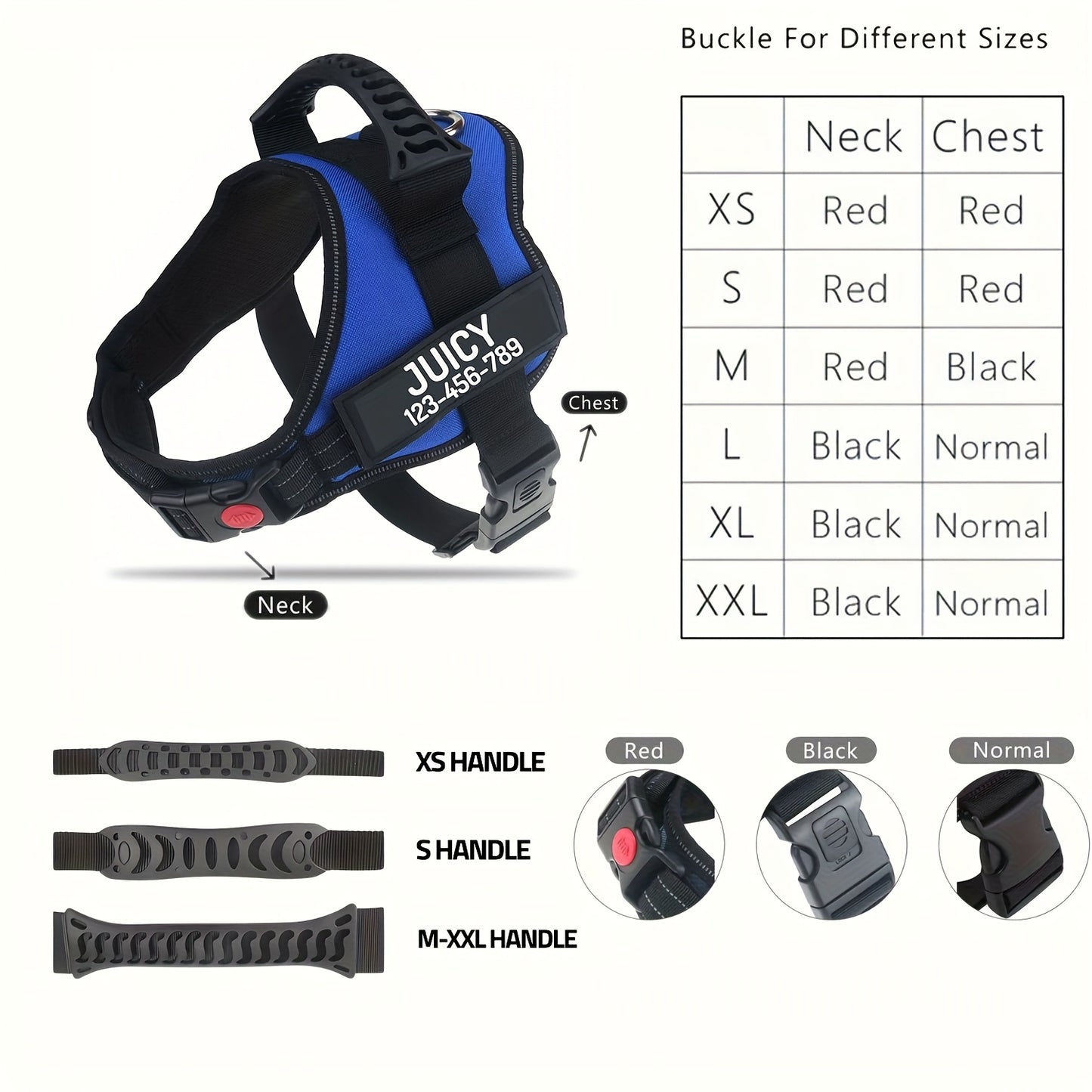 Customizable Polyester Dog Harness with Name & Phone Number, No-Pull Design, Daisy Pattern, Hand Wash Only, for Training & Walking