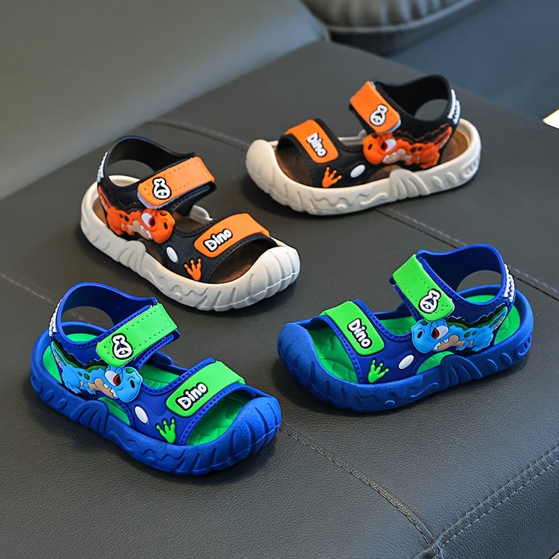 Boys and Girls Summer Beach Shoes with Soft PVC Sole Adjustable Lightweight Sandals