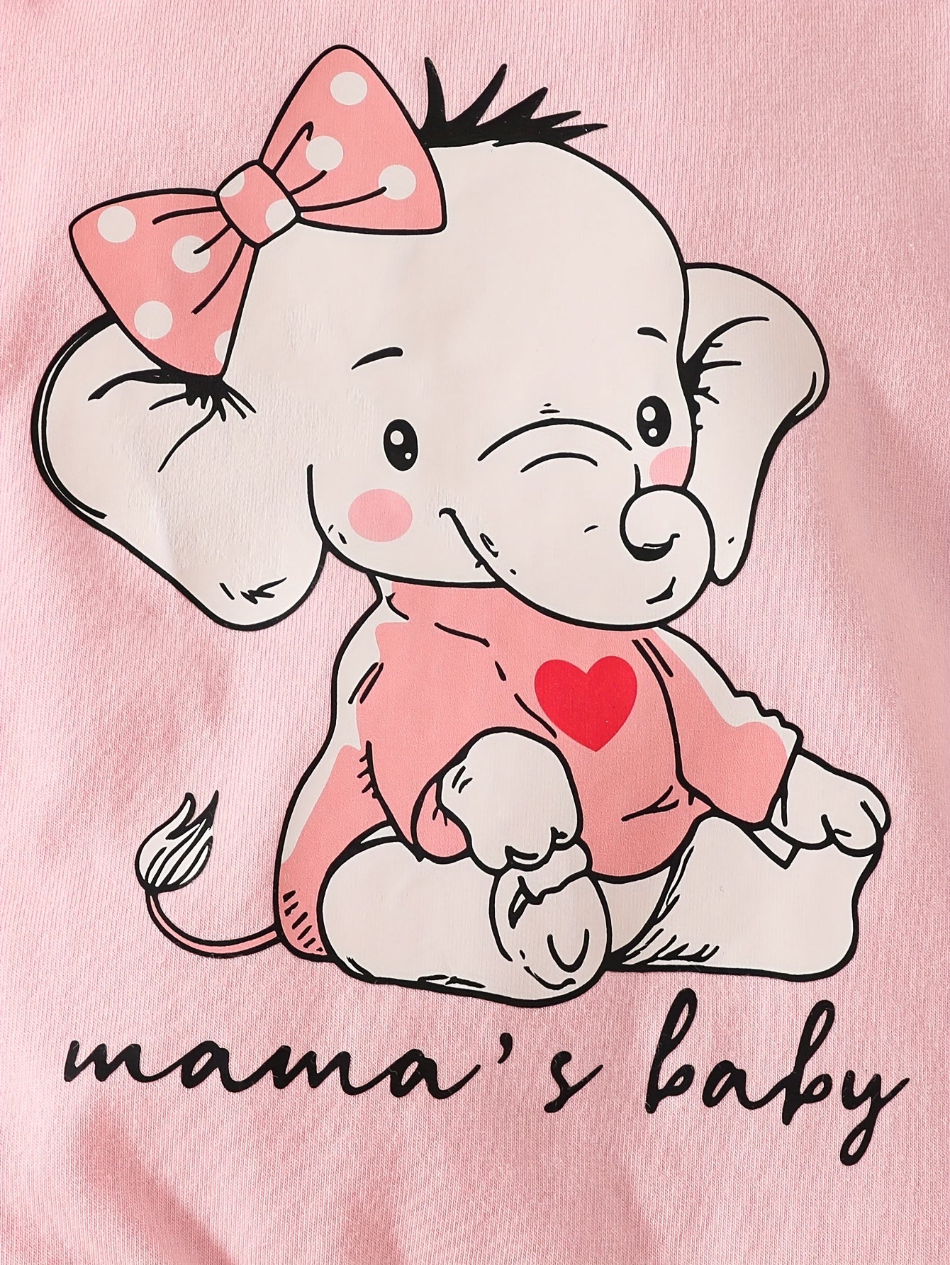 2pcs Newborn Baby Girls Romper Elephant Print Long Sleeve Ruffle Footed Jumpsuit Infant Outfits