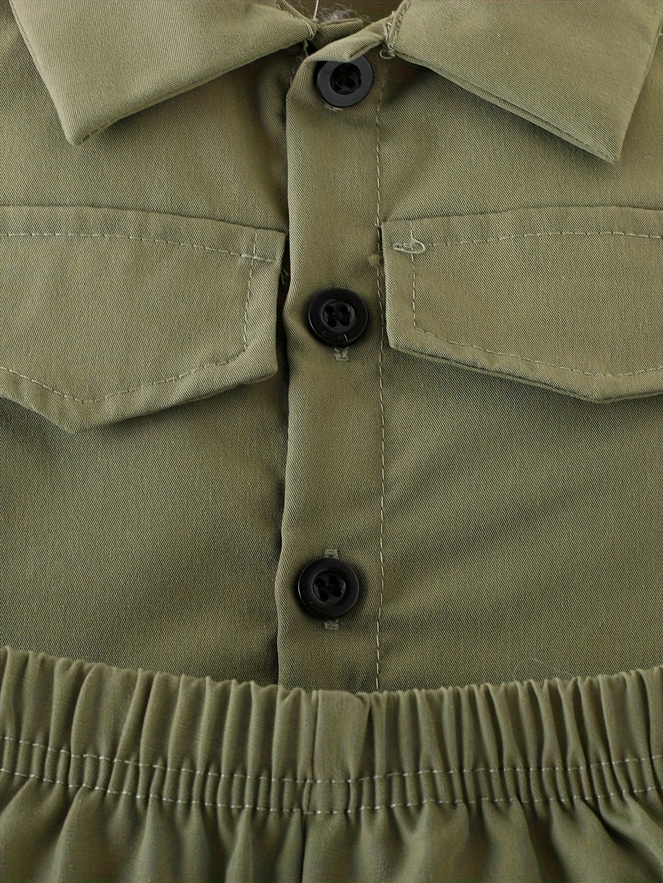 Three-Piece Short Sleeve Set with Letter Prints for Boys Infants Perfect for Spring Summer