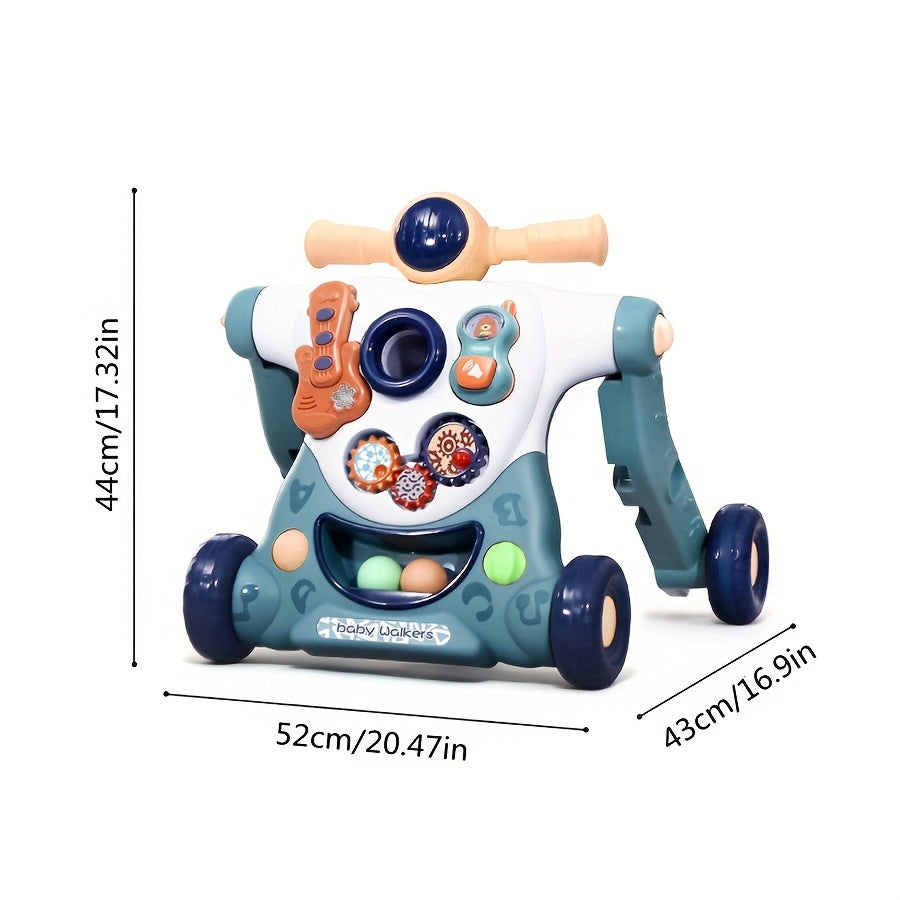 3 In 1 Baby Stroller Music Toy Learning Walker for 0 to 36 Months Educational Gift