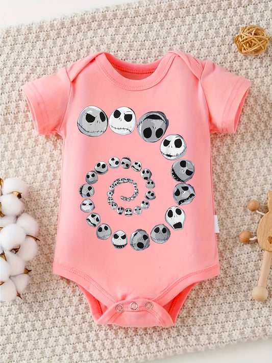 Disney The Nightmare Before Christmas Jack Baby Crawl Clothes 100 Percent Cotton 0-12 Months