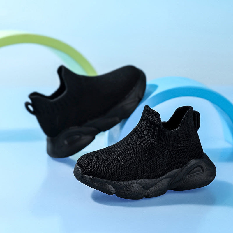 2025 Unisex Youngsters Slip-On Sneakers Lightweight Breathable Fabric All-Season Shoes