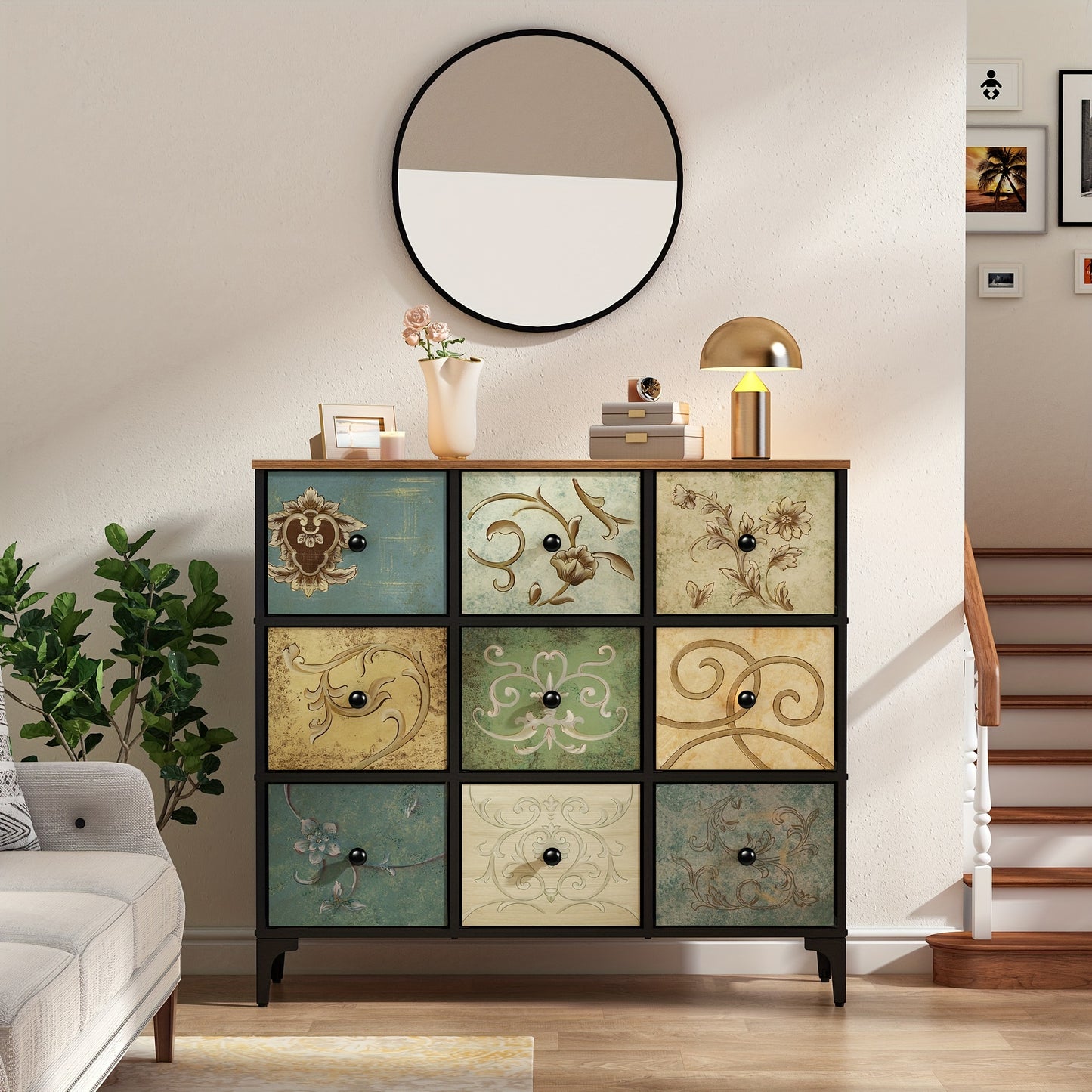 Modern 9 Drawer Dresser for Bedroom and Living Room Stylish Storage Solution