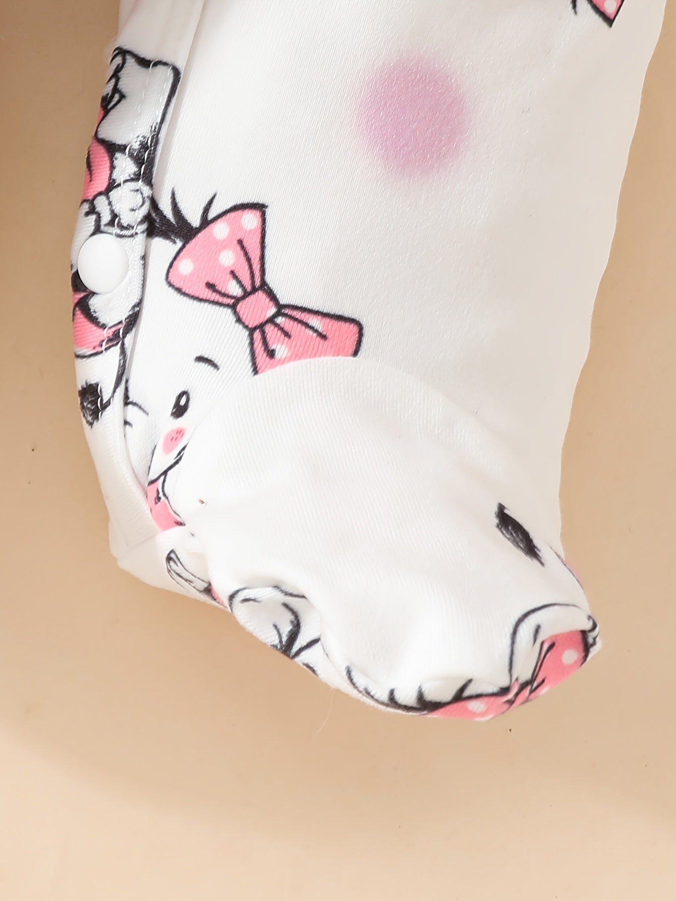 2pcs Newborn Baby Girls Romper Elephant Print Long Sleeve Ruffle Footed Jumpsuit Infant Outfits