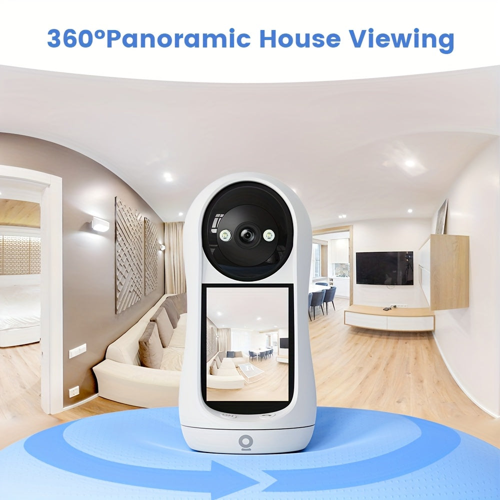 3MP PTZ Indoor WiFi Smart IP Security Camera with HD Video and Full Color Night Vision
