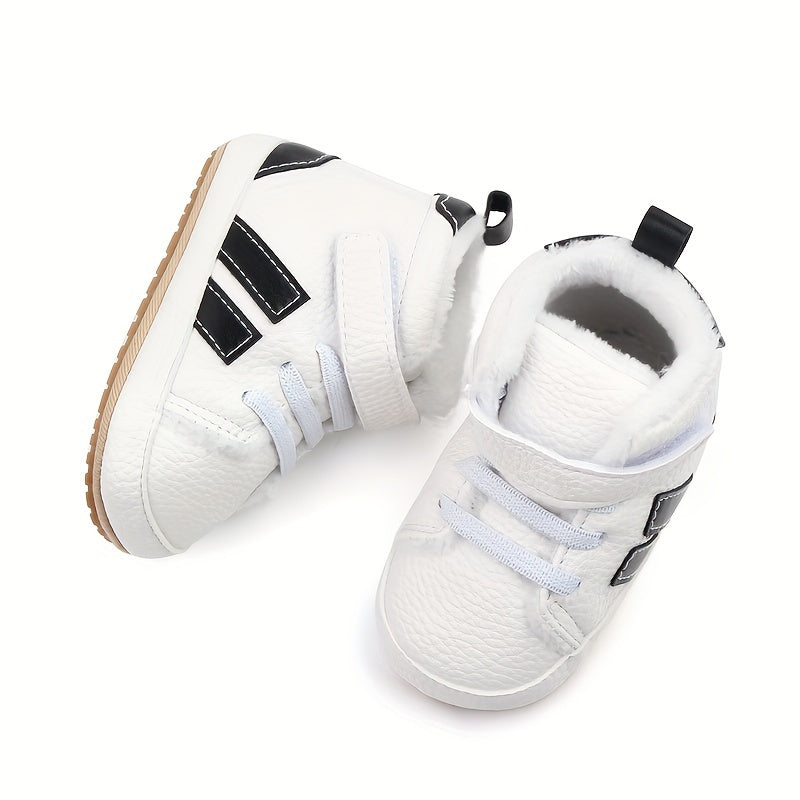 Baby Boys Girls Winter Boots with Non-Slip Rubber Sole and Fleece Lining for First Walkers