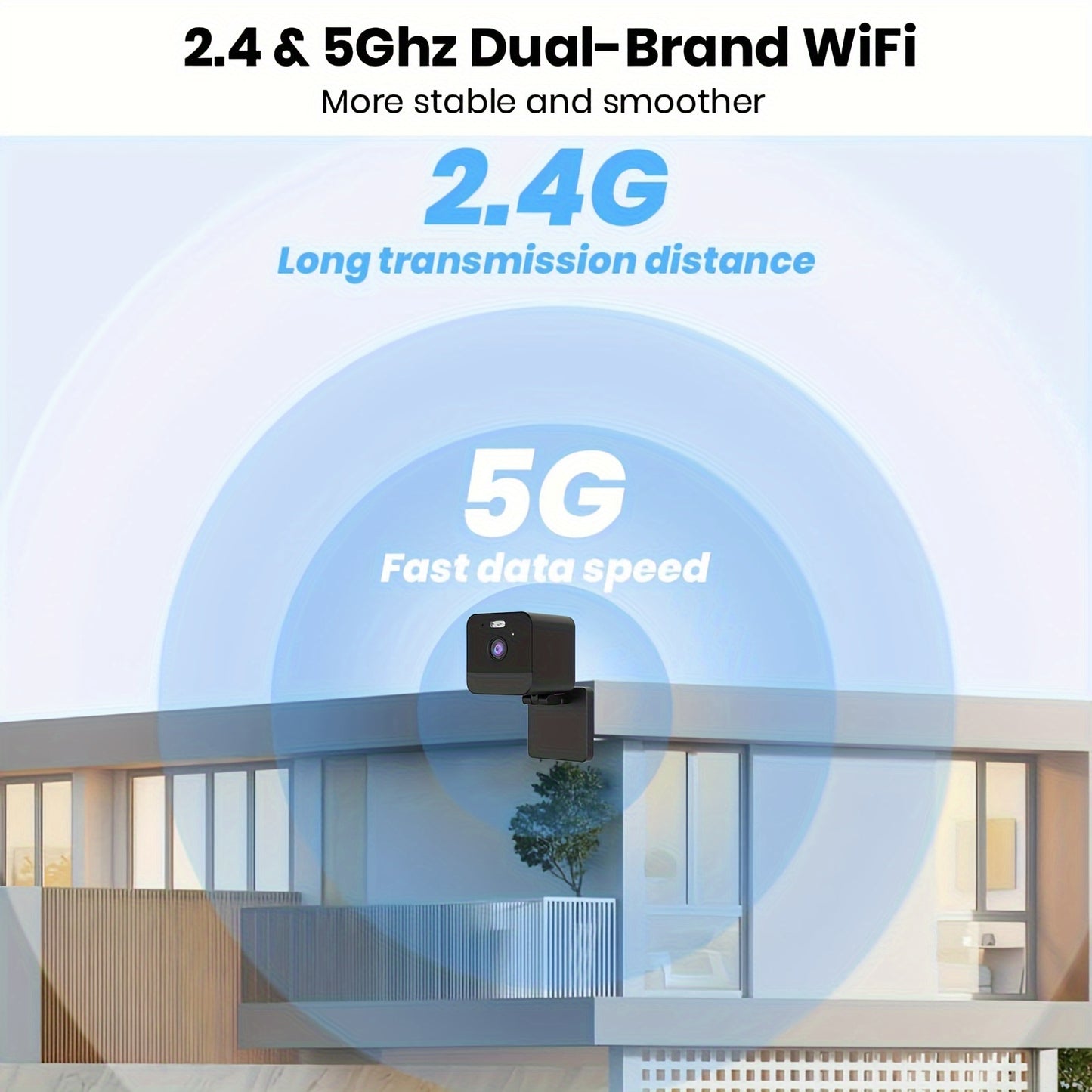 4pcs Wireless Security Cameras with Night Vision Motion Detection and 2-Way Talk