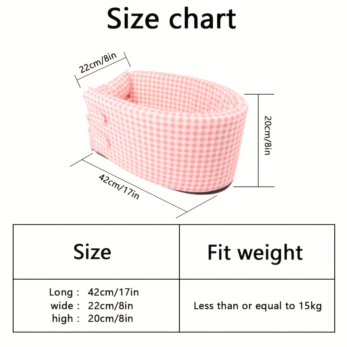 Pet Car Seat for Small Dogs and Cats Portable Safety Seat Pad Kennel Carrier