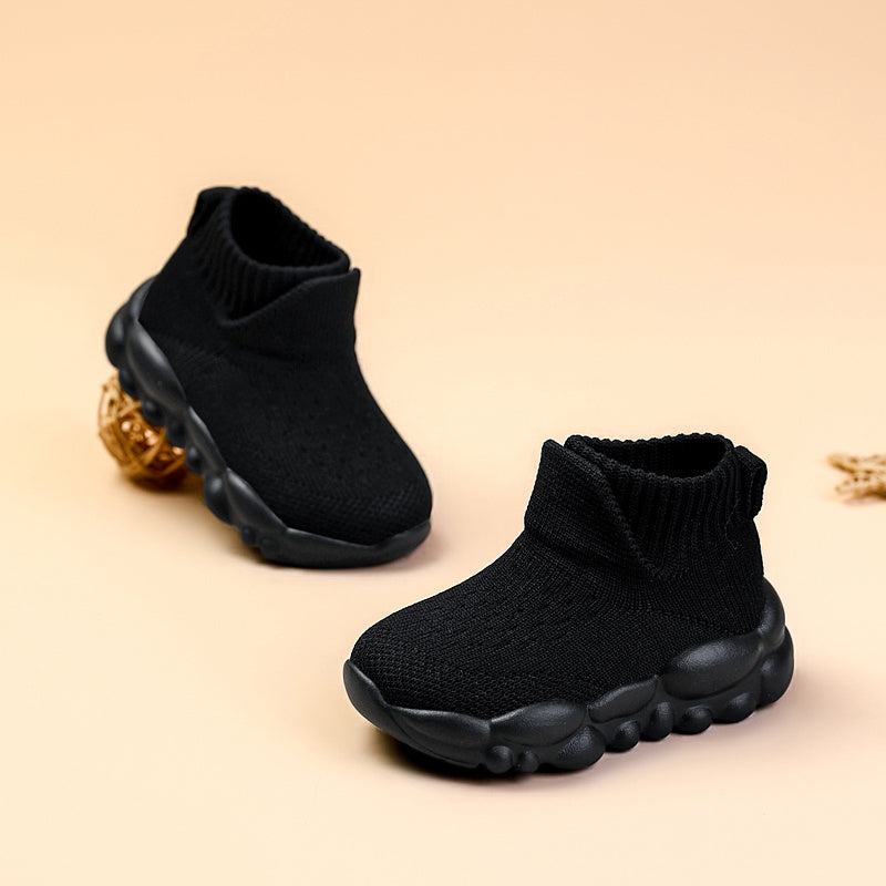 Boys Casual High Top Sneakers Slip On Comfortable Breathable All Season Sporty Style