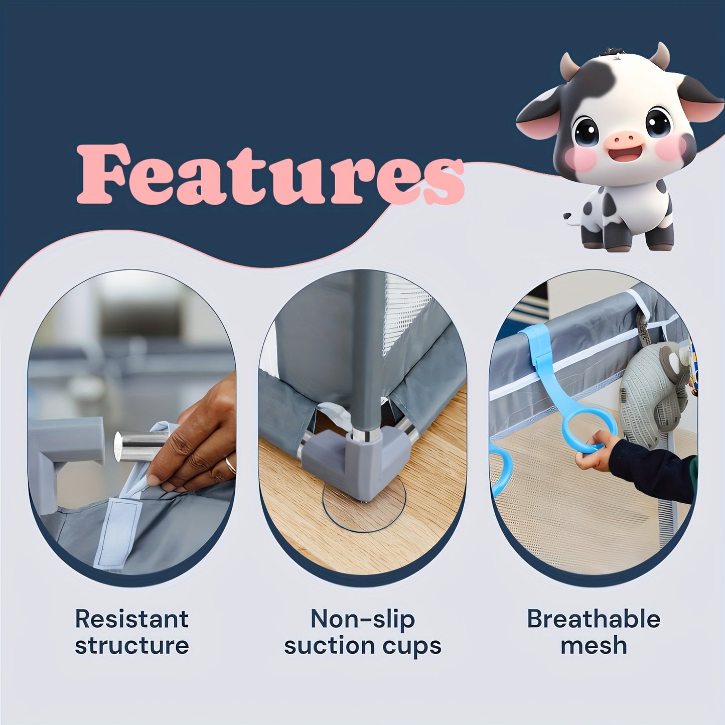 50x50 Inch Baby Playpen with Soft Mesh and Skin Friendly Fabric for Indoor and Outdoor Fun