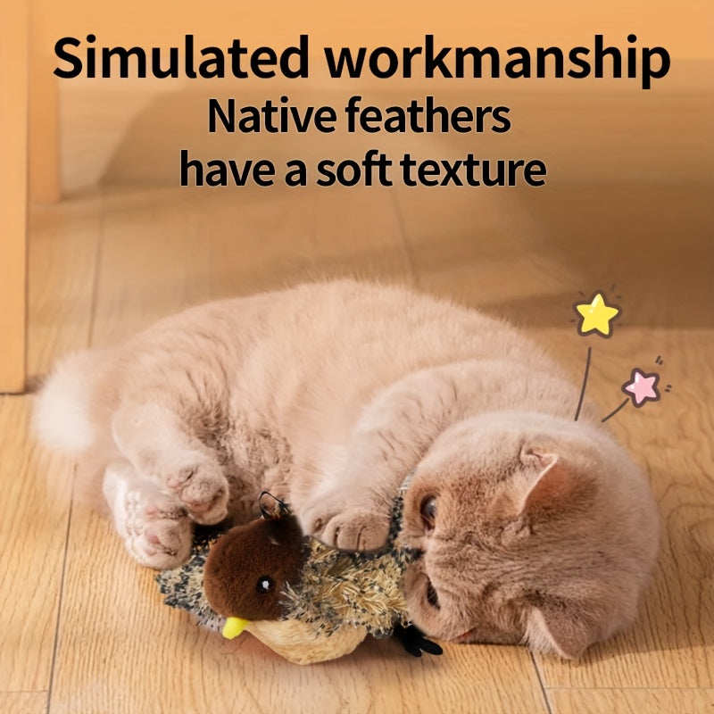 2.4G Remote Control Interactive Cat Toy with 3 Hunting Modes USB Rechargeable Plush Design