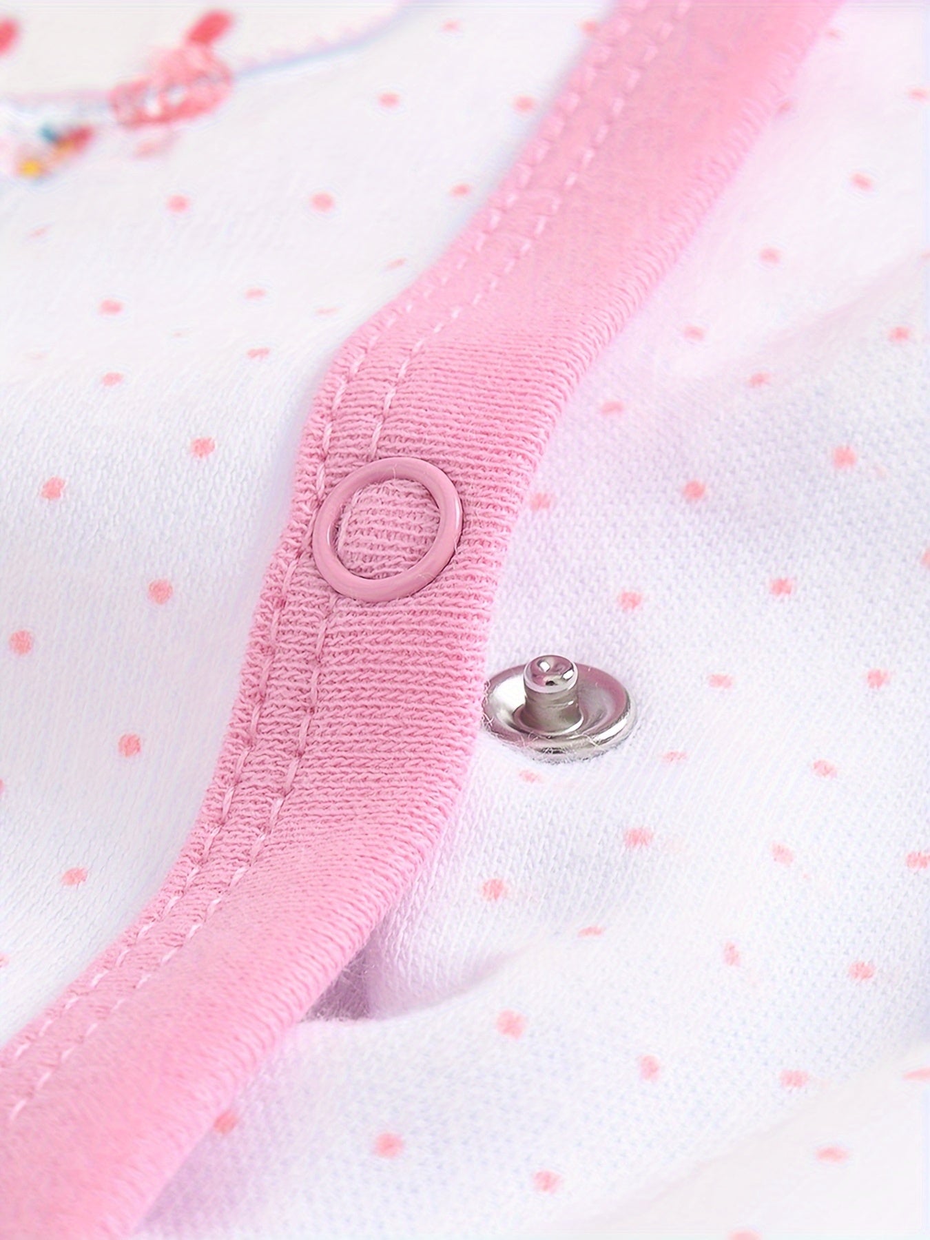 Pink Baby Girl One Piece Romper Floral Bunny 0To12M