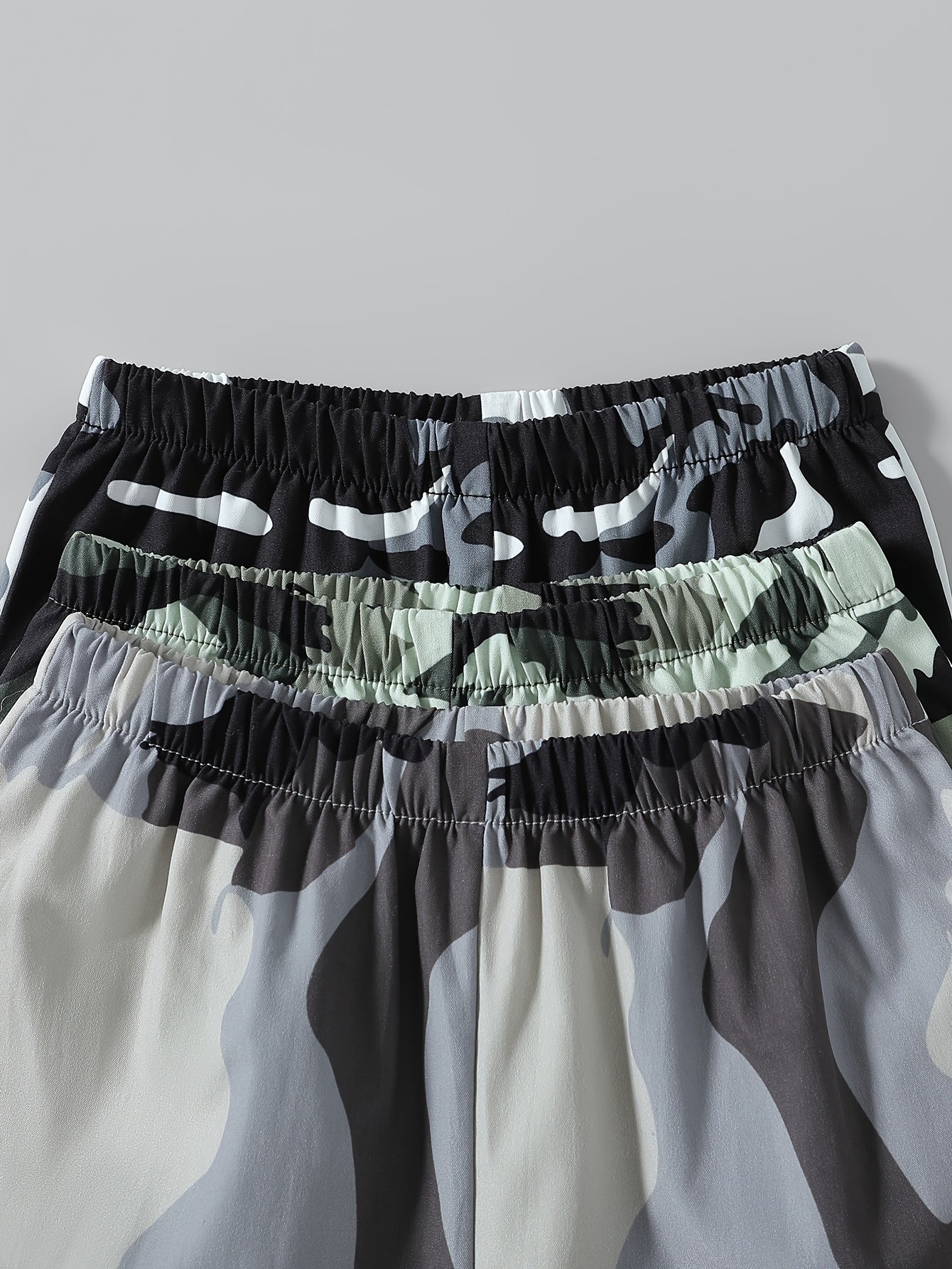 Camouflage Baby Clothing Set for Boys 3-Piece Spring Autumn Casual Wide-Leg Pants