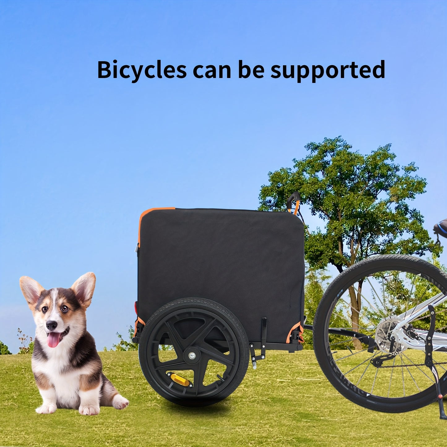 2 In 1 Pet Bicycle Trailer And Jogger For Small Dogs