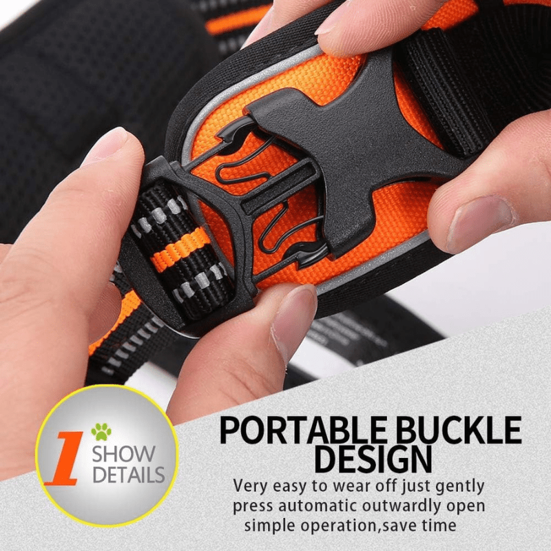 Soft Front Dog Harness Best Reflective No Pull Design with Convenient Handle