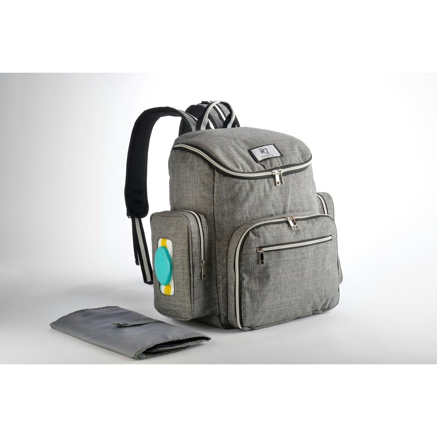 Large Stylish Diaper Bag with Changing Station Waterproof Multi-Functional Baby Shower Gift