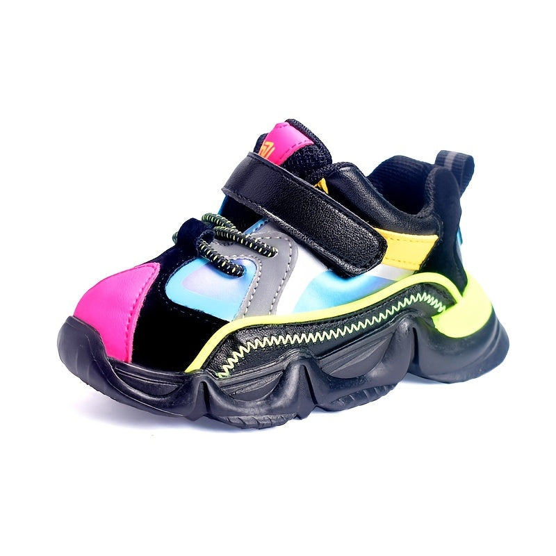 Stylish Comfy Baby Boys Low Top Sneakers Lightweight Anti Slip Hook and Loop Fastener