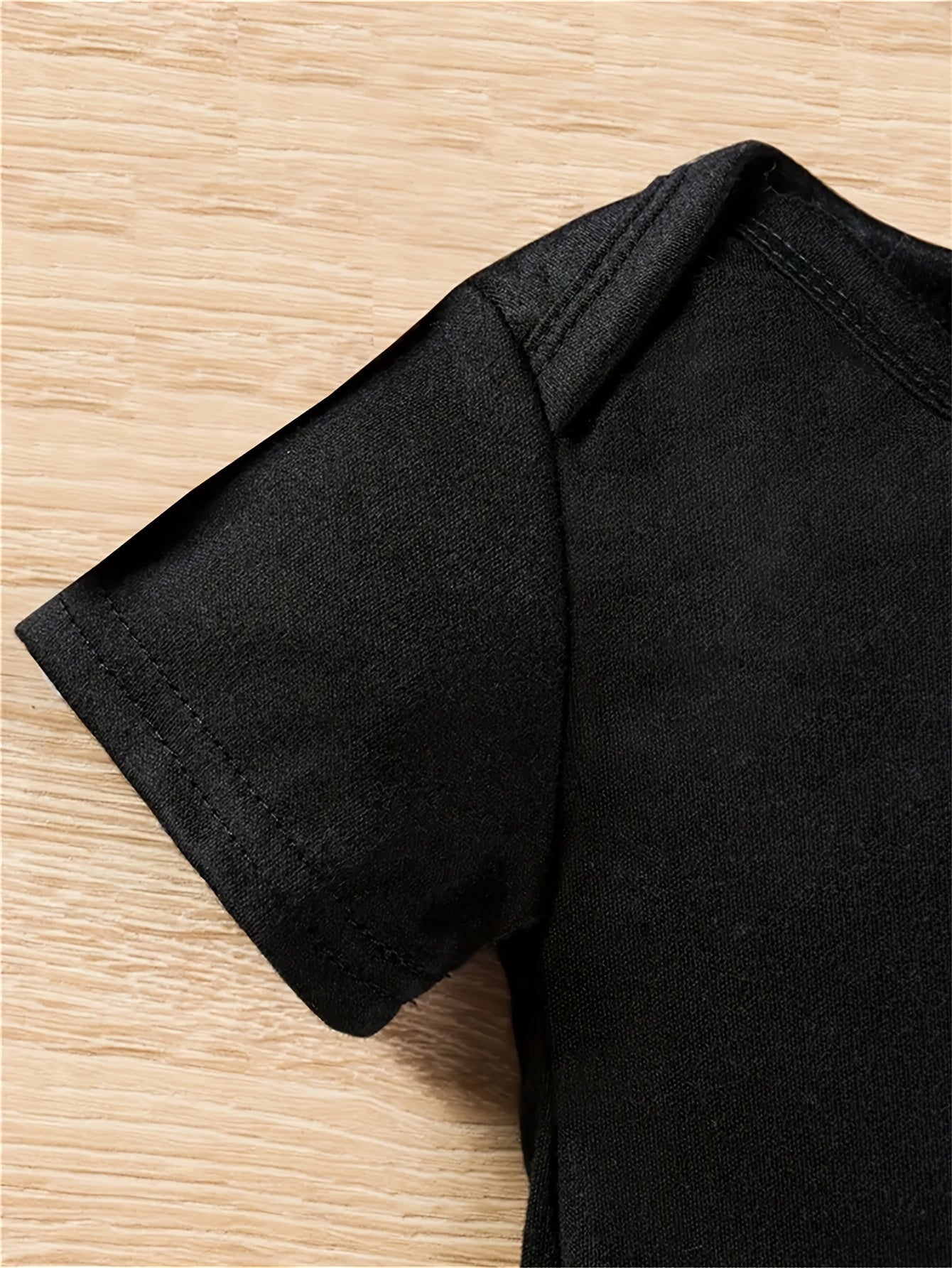 Youngsters Cotton Romper with Dinosaur Graphic Soft Short Sleeve Outfit for Boys and Girls