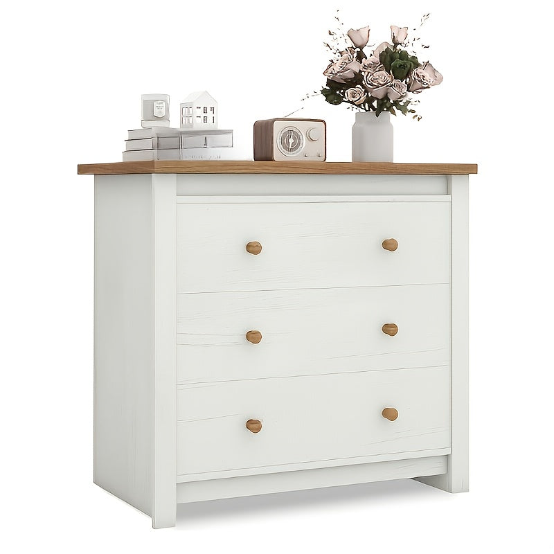 Kinder King 6-Drawer Double Dresser Natural Wood Modern Storage for Bedroom and Nursery