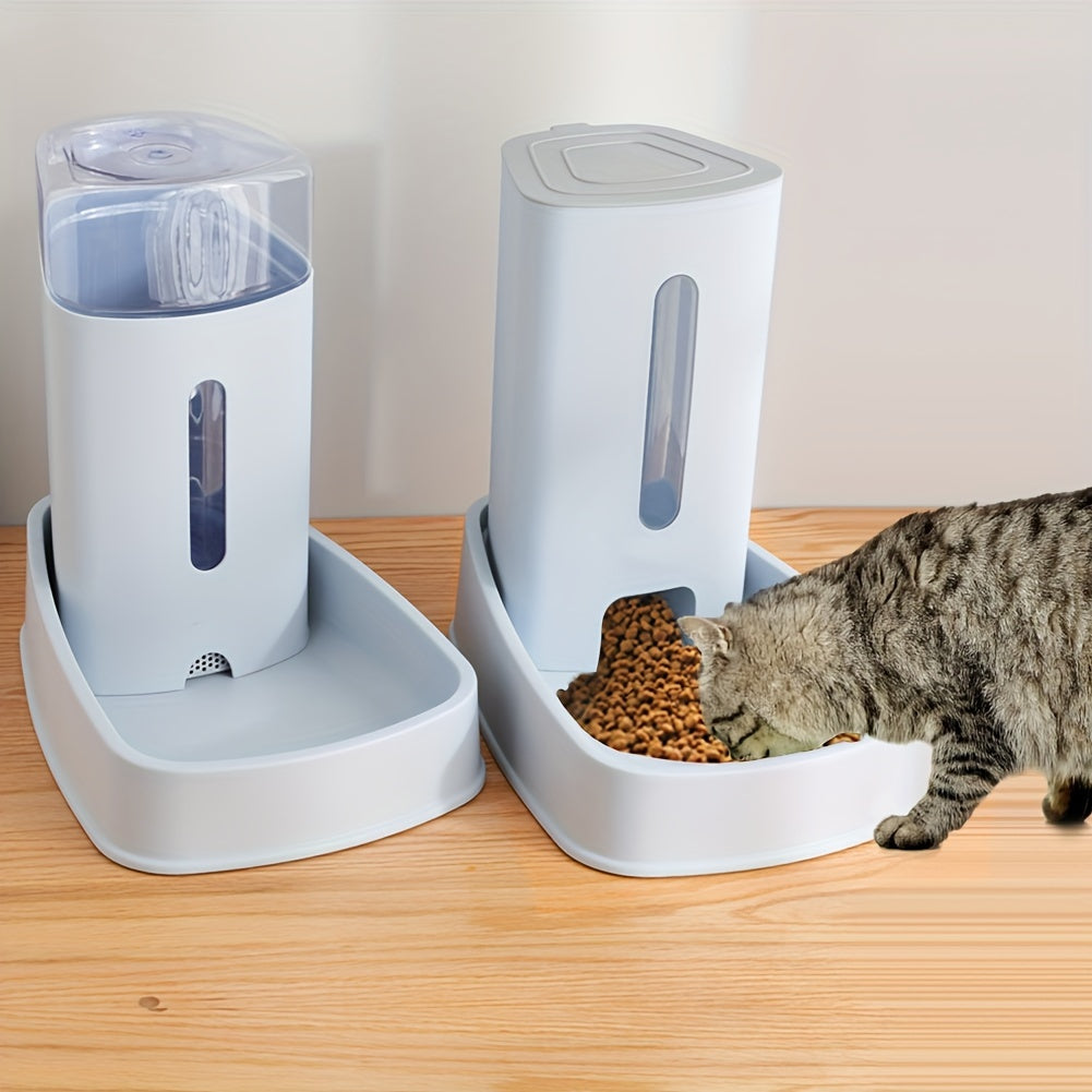 Fully Automatic 2in1 Cat Food Dispenser With Integrated Water Feeding System