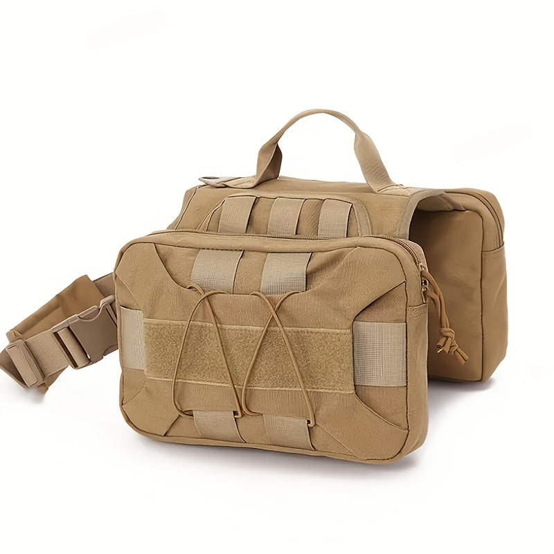 Dog Backpack Dog Harness Tactical Vest for Large Dogs Outdoor Training Suit Combat Suit Set Camping Hunting and Rescue Equipment Medium-Large Dogs