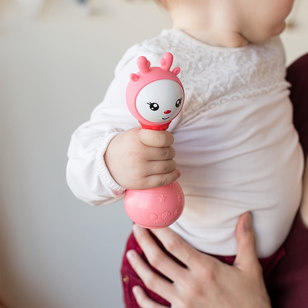 Luminous Musical Rattle Toy for Youngsters with Color Recognition and 9 Colored Cards