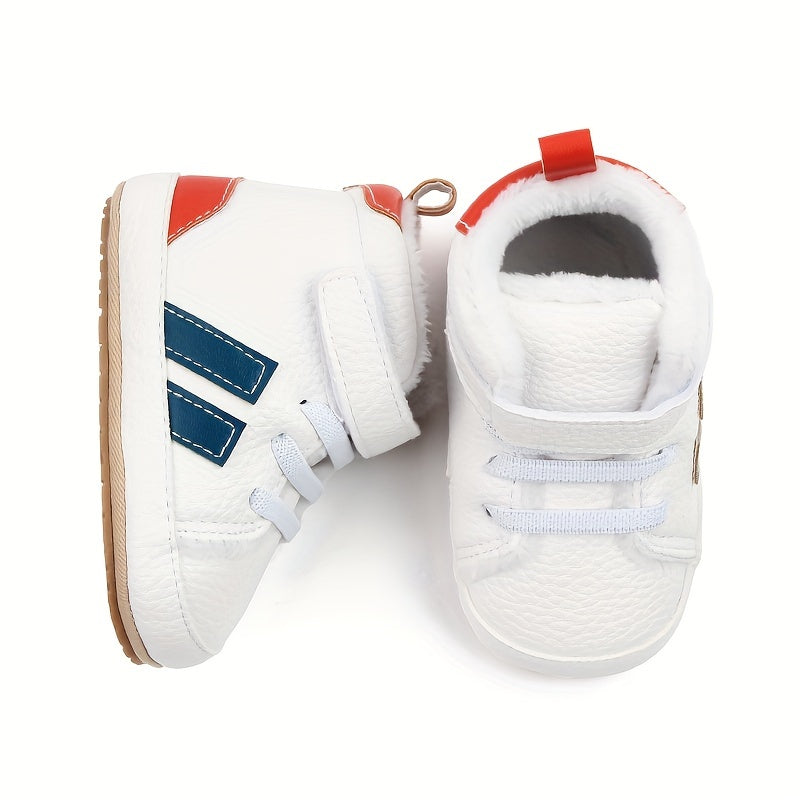 Baby Boys Girls Winter Boots with Non-Slip Rubber Sole and Fleece Lining for First Walkers