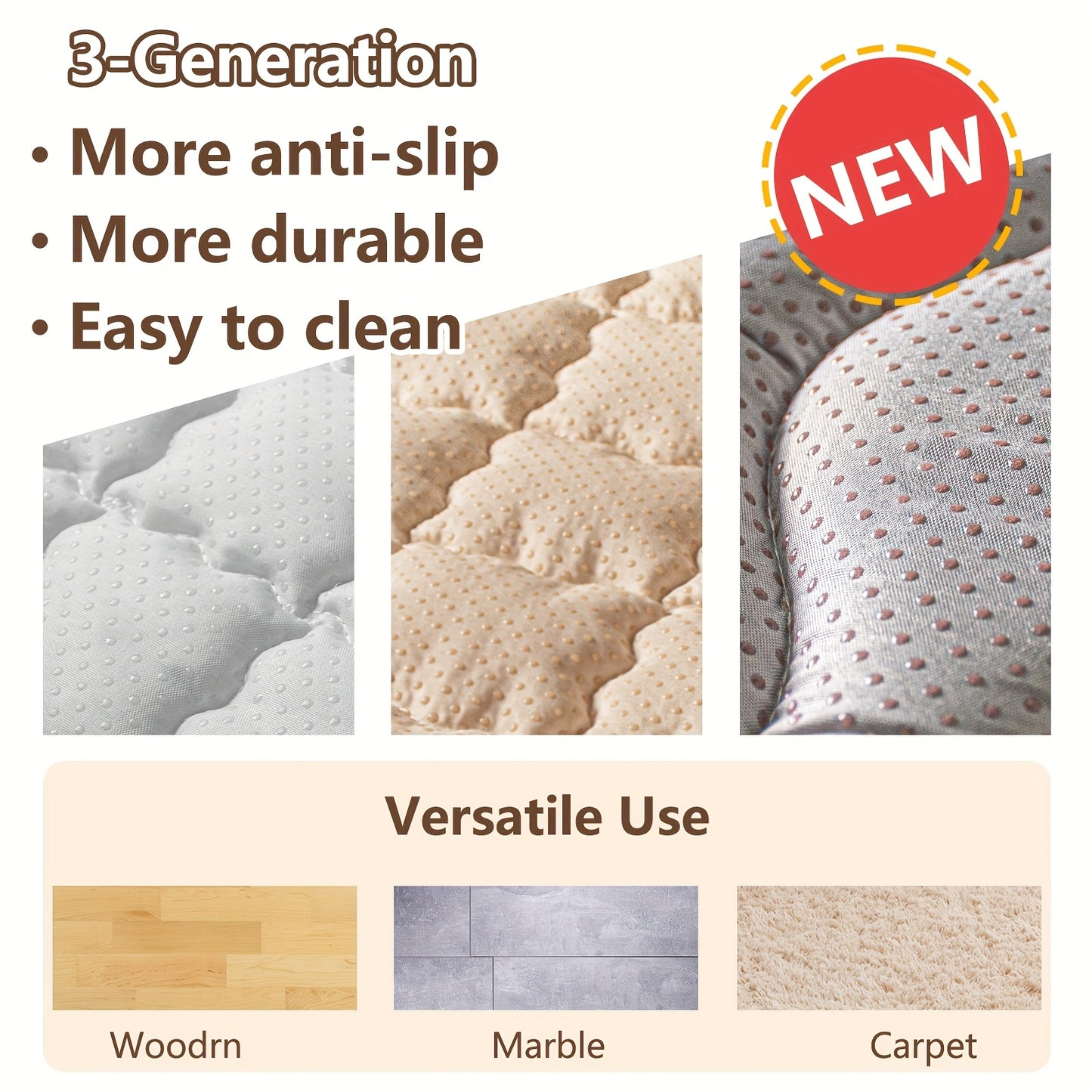 Primlect Baby Play Mat 50x50 Four Sided Alphabet Numbers Anti Slip Crawling Gym For Baby