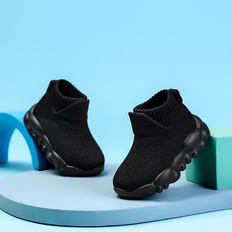 Boys Casual High Top Sneakers Slip On Comfortable Breathable All Season Sporty Style