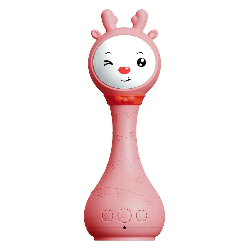 Luminous Musical Rattle Toy for Youngsters with Color Recognition and 9 Colored Cards