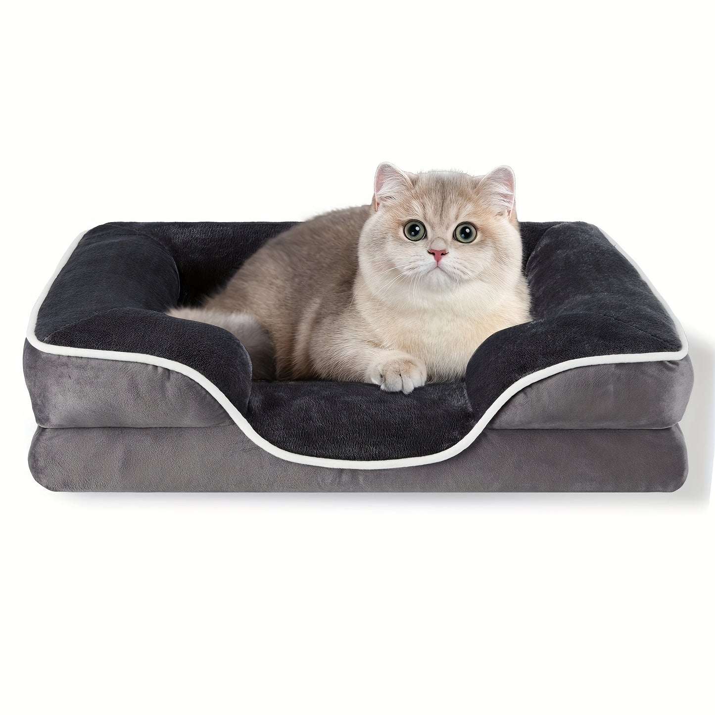 FluffyDream Orthopedic Dog Bed with Egg-Crate Memory Foam for All Dog Sizes and Travel