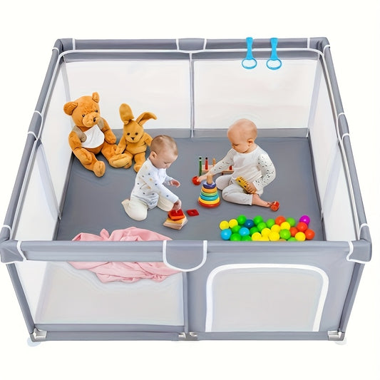 50x50 Inch Baby Playpen with Soft Mesh and Skin Friendly Fabric for Indoor and Outdoor Fun