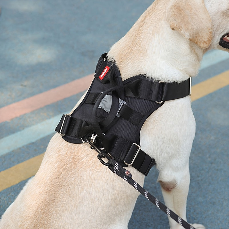 Outdoor Tactical Dog Harness Vest and Leash for Medium Large Dogs Nylon Training Gear