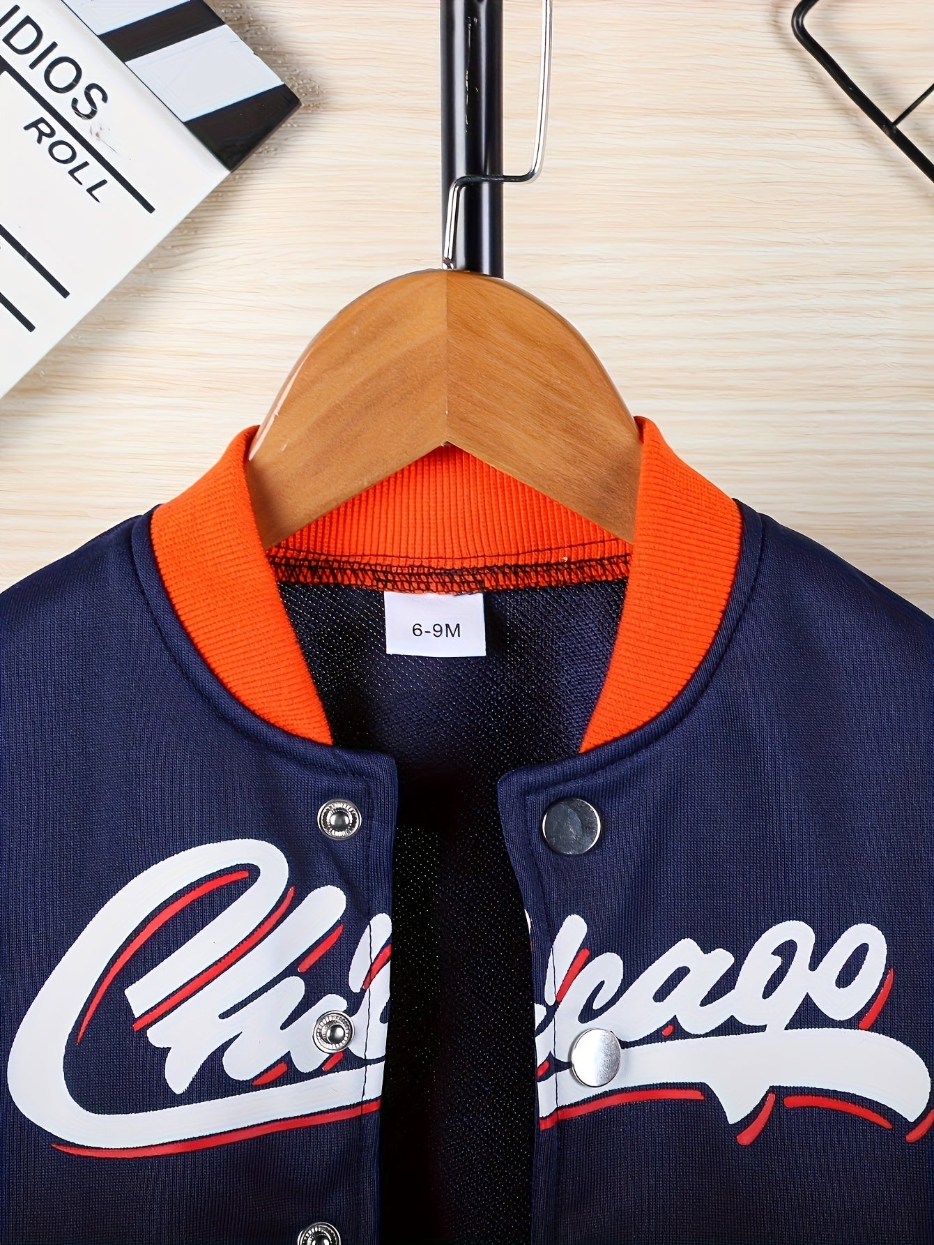 Directional Development Baby Boy Autumn Winter Baseball Uniform Two Piece Set