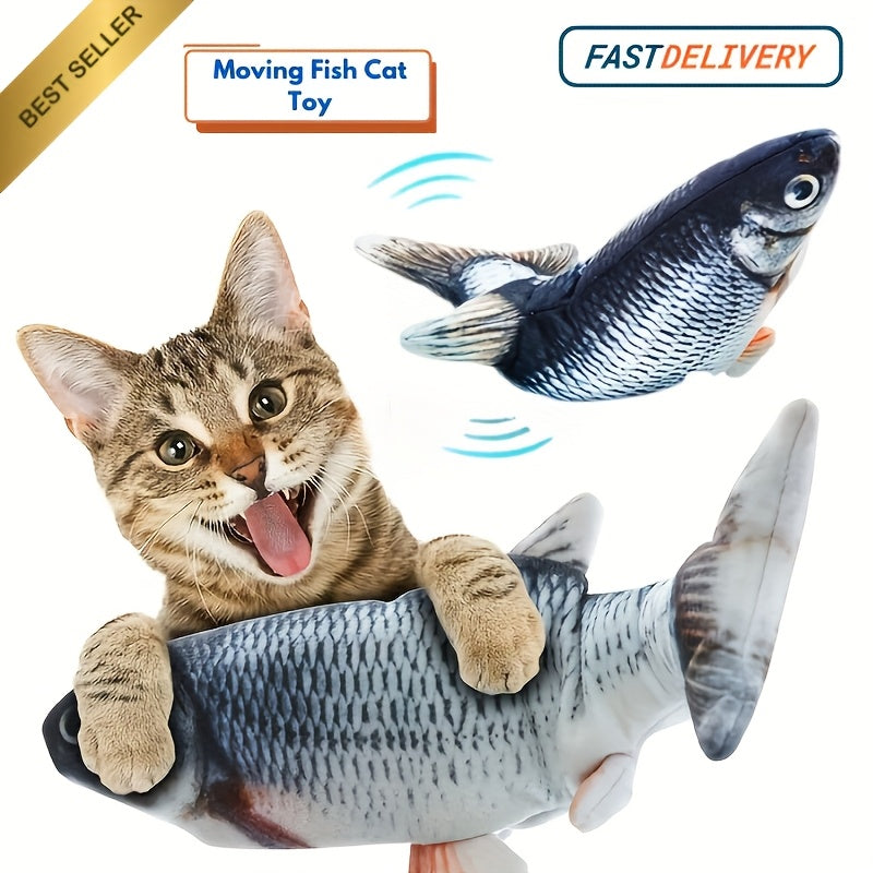 Interactive Floppy Fish Cat Toy Realistic Dancing Wiggle Gift for All Breeds
