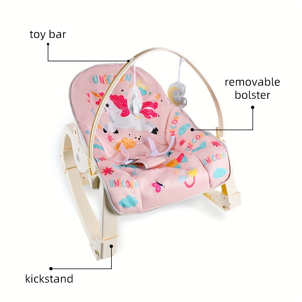 Baby Rocking Chair Super Soft Cloth Multifunctional Soothing Recliner for Newborns