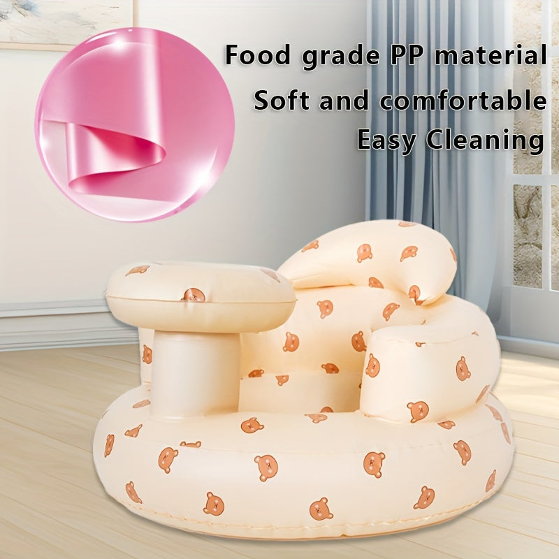 Baby Sofa Chair for Infants 3 Months and Up Portable Rocking Support Seat in White