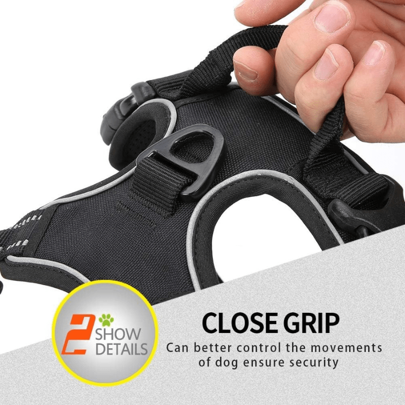 Soft Front Dog Harness Best Reflective No Pull Design with Convenient Handle