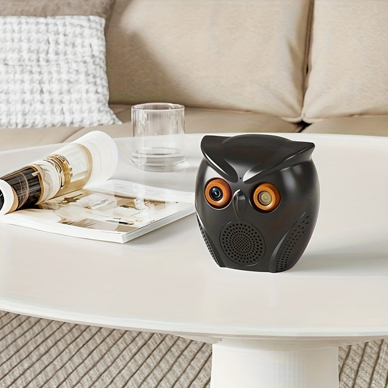 Owl-Shaped Indoor Security Camera 1080P HD Wide Angle Two-Way Audio Night Vision