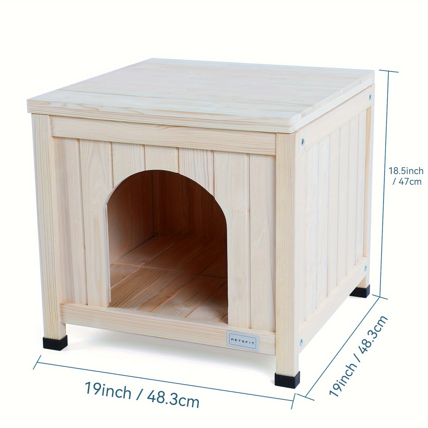Wooden Indoor Dog House for Small Dogs and Cats Stylish Pet Furniture
