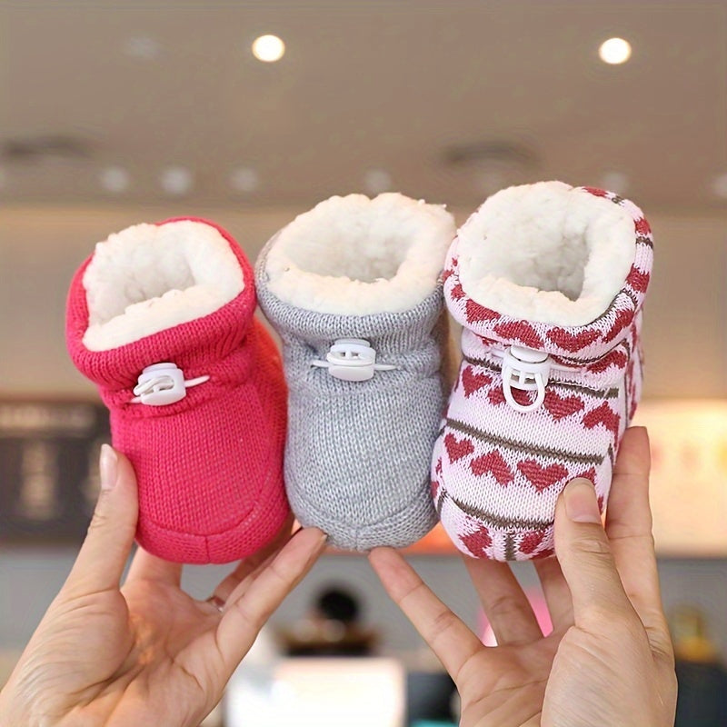 Winter Baby Warm Shoes Ankle High Soft Comfortable Walking Shoes for Newborns