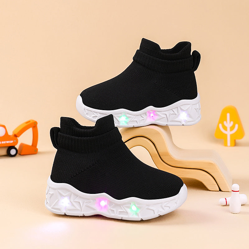 Trendy Classic Light-Up Sneakers for Boys and Girls Comfortable Non-Slip Stylish Shoes