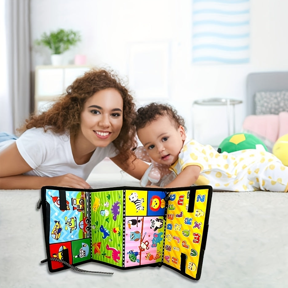 Youngsters Lying Mirror Early Learning Sensory Stimulation Safe Foldable Cognitive Toy