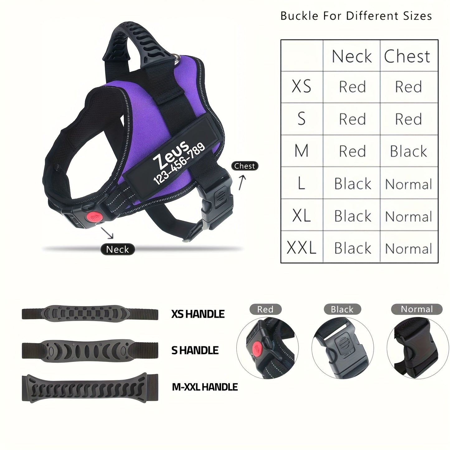 Customizable Polyester Dog Harness with Name & Phone Number, No-Pull Design, Daisy Pattern, Hand Wash Only, for Training & Walking