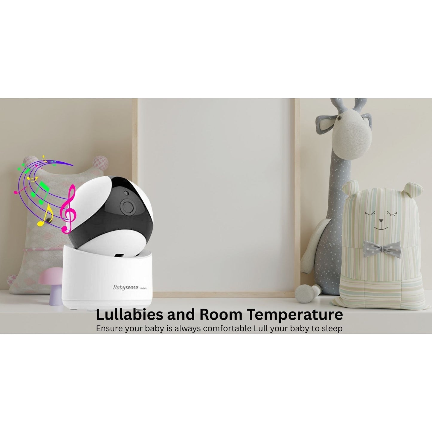 Babysense V65-2US 720P HD Digital Video Baby Monitor