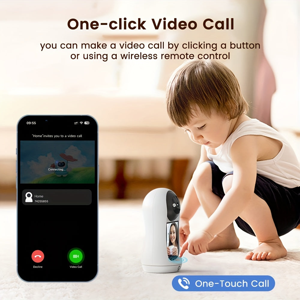 3MP PTZ Indoor WiFi Smart IP Security Camera with HD Video and Full Color Night Vision